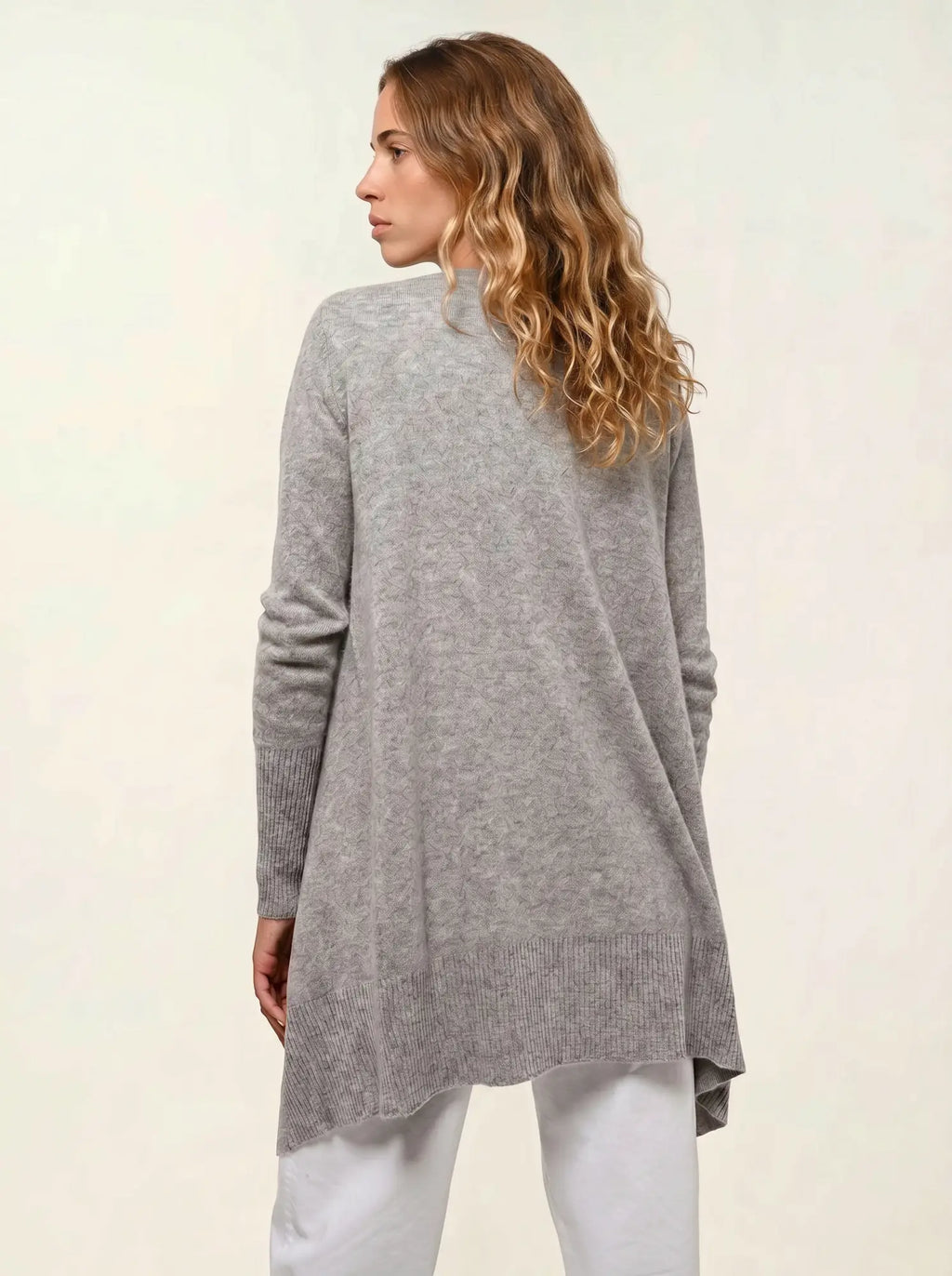 CHÉSERY veste longue nuage chiné