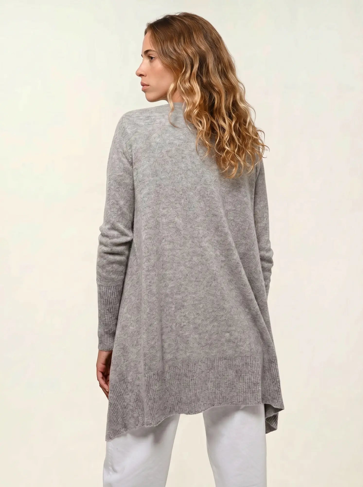 CHÉSERY veste longue nuage chiné