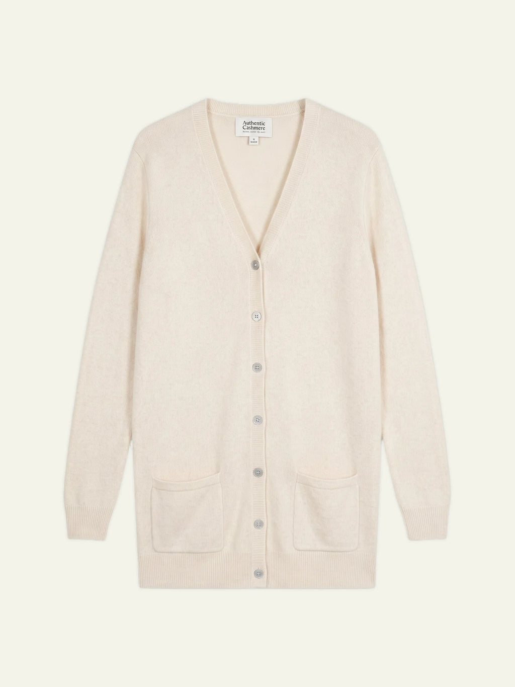 CIMET strickjacke v-ausschnitt elfenbein