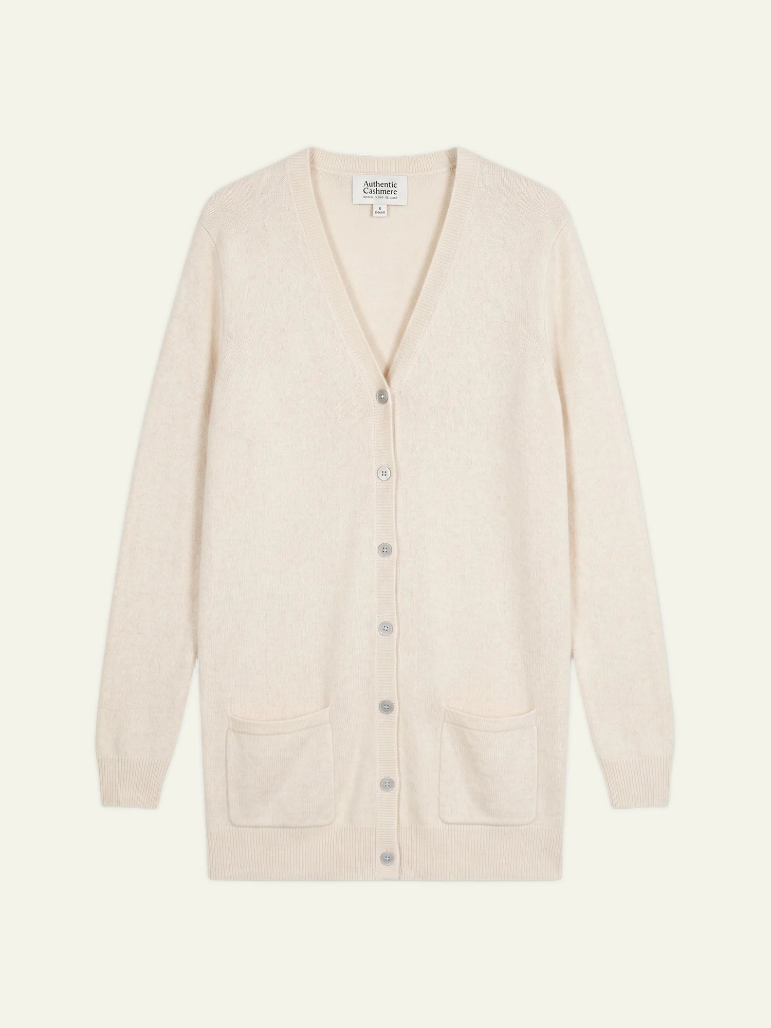 CIMET strickjacke v-ausschnitt elfenbein