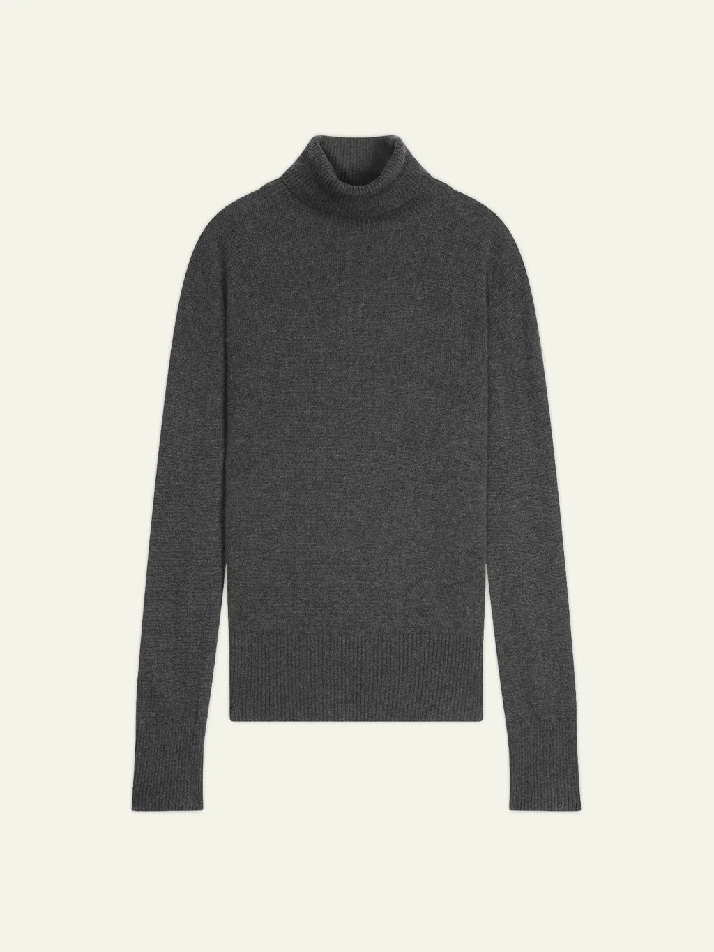 FORNET pull col roulé anthracite chiné