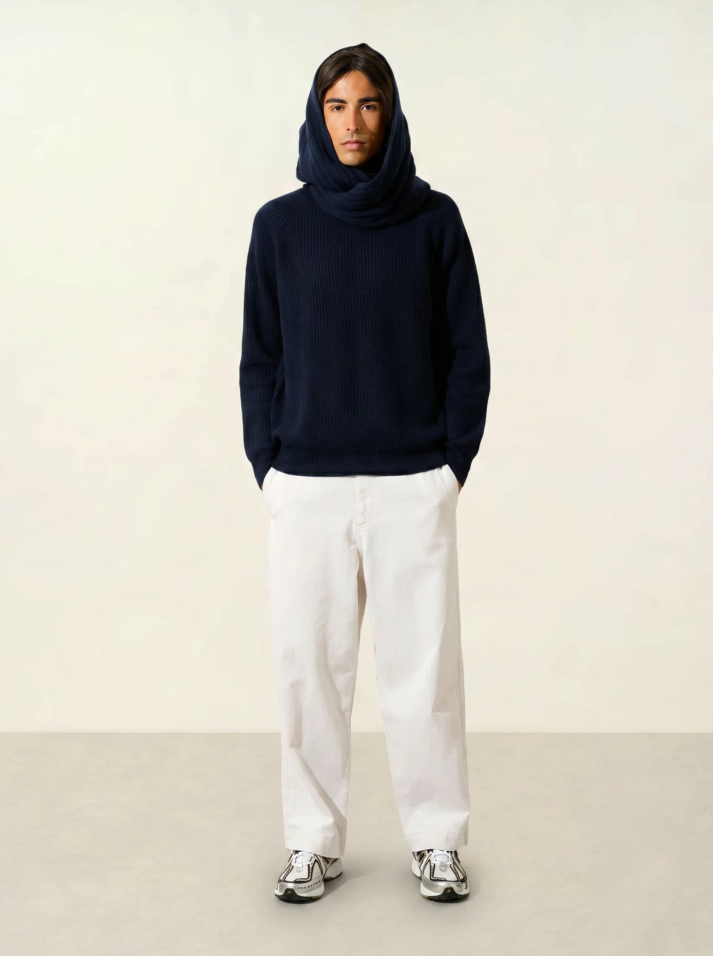 TOMMY Neck Warmer 4 Ply Navy