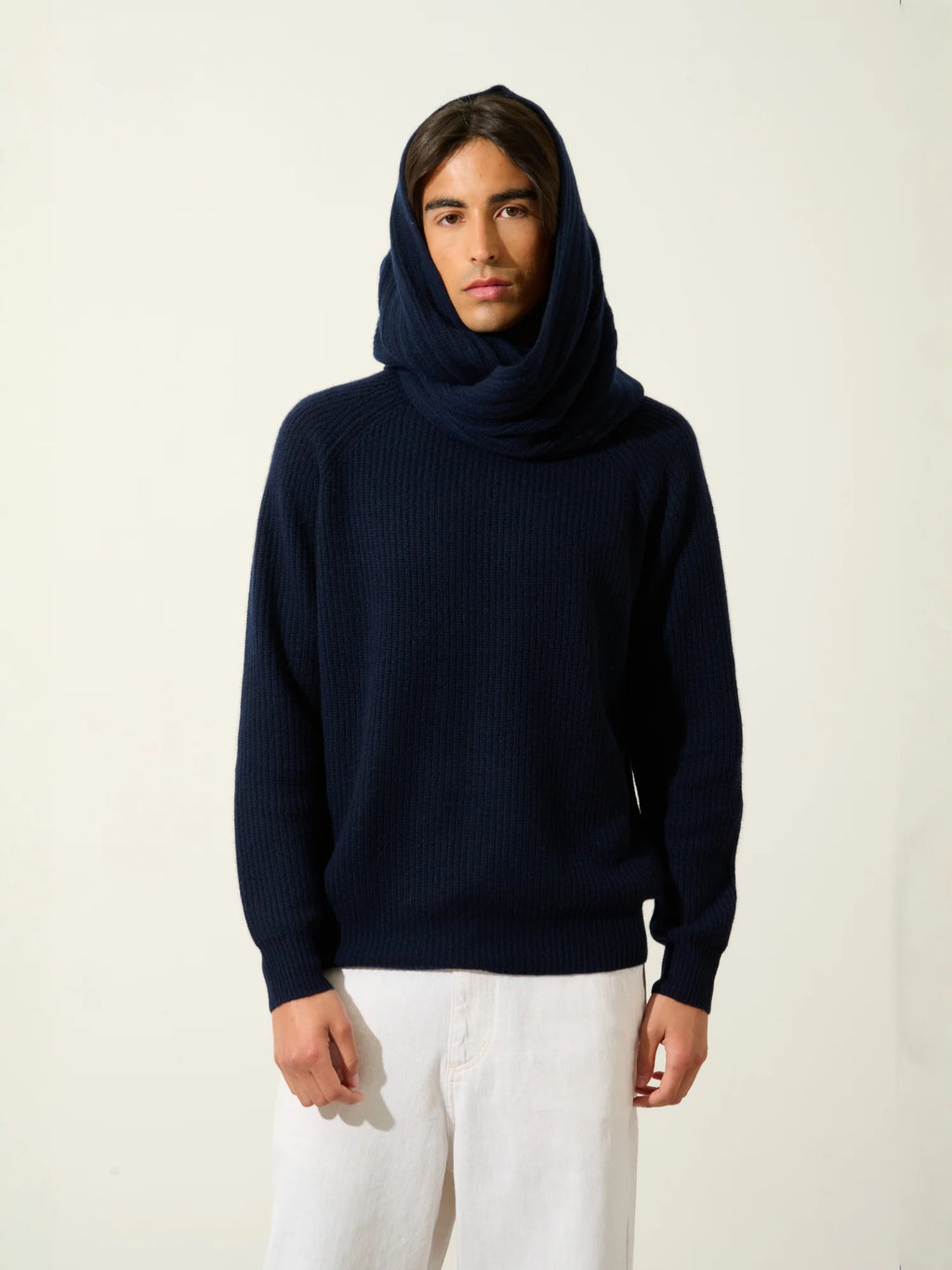 TOMMY Neck Warmer 4 Ply Navy