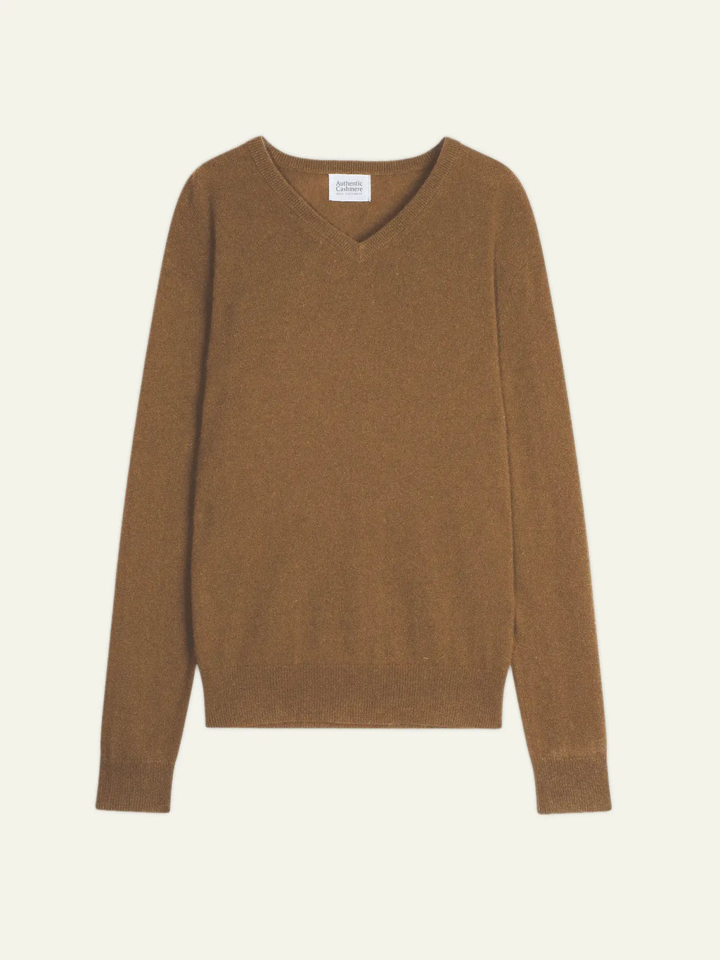 AGEL pull col V noisette