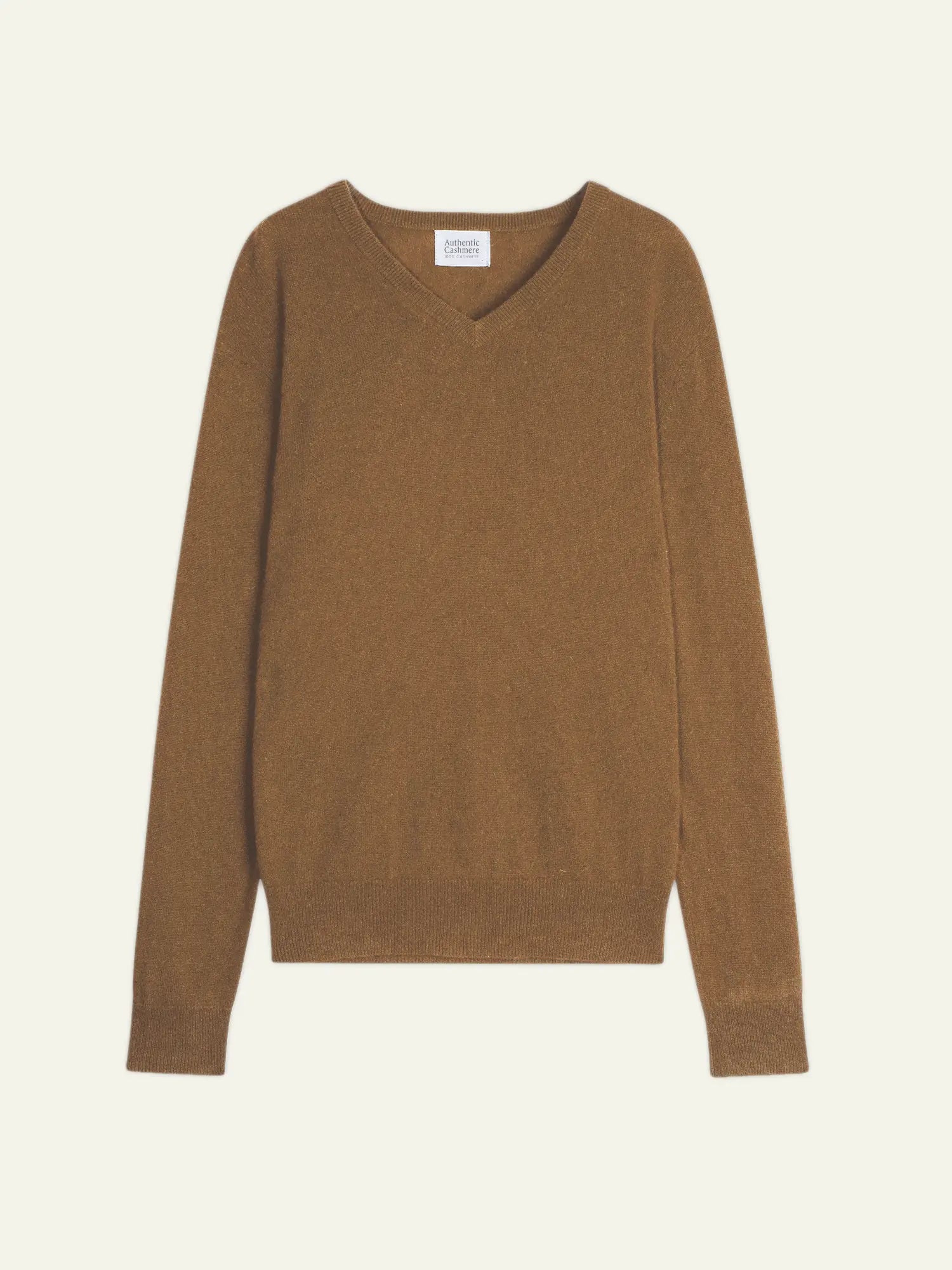 AGEL pull col V noisette