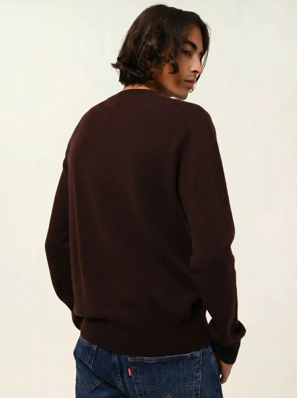 AIGLIÈRE pull col rond choco