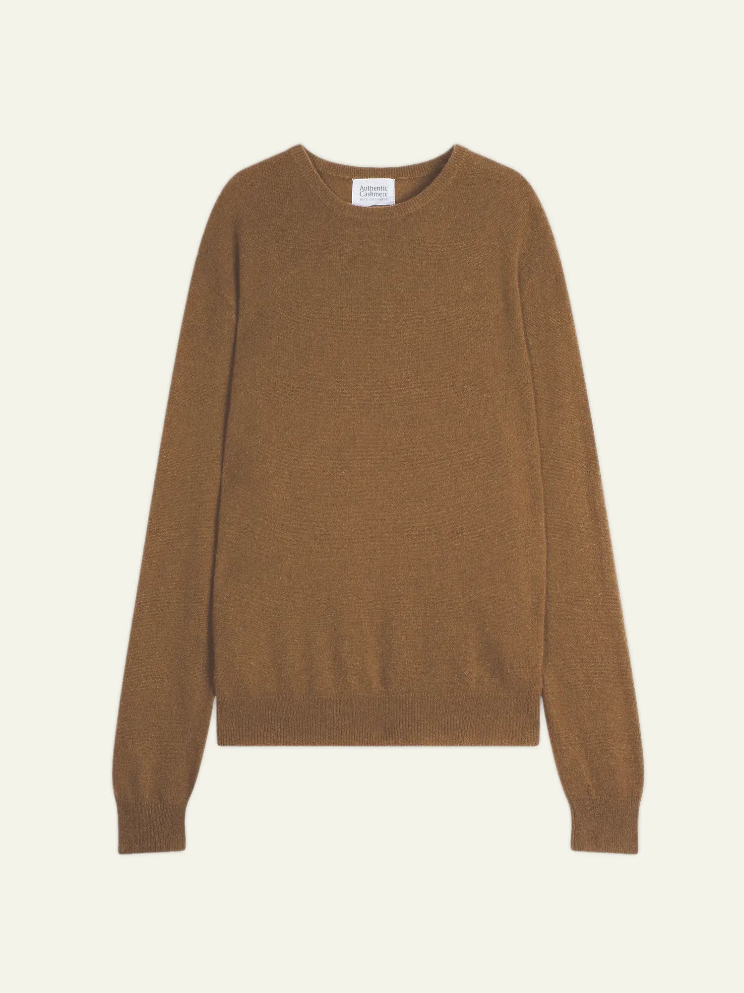 AIGLIÈRE pull col rond noisette