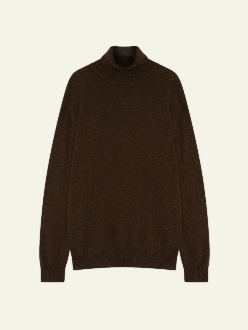 BANGE pull col roulé choco