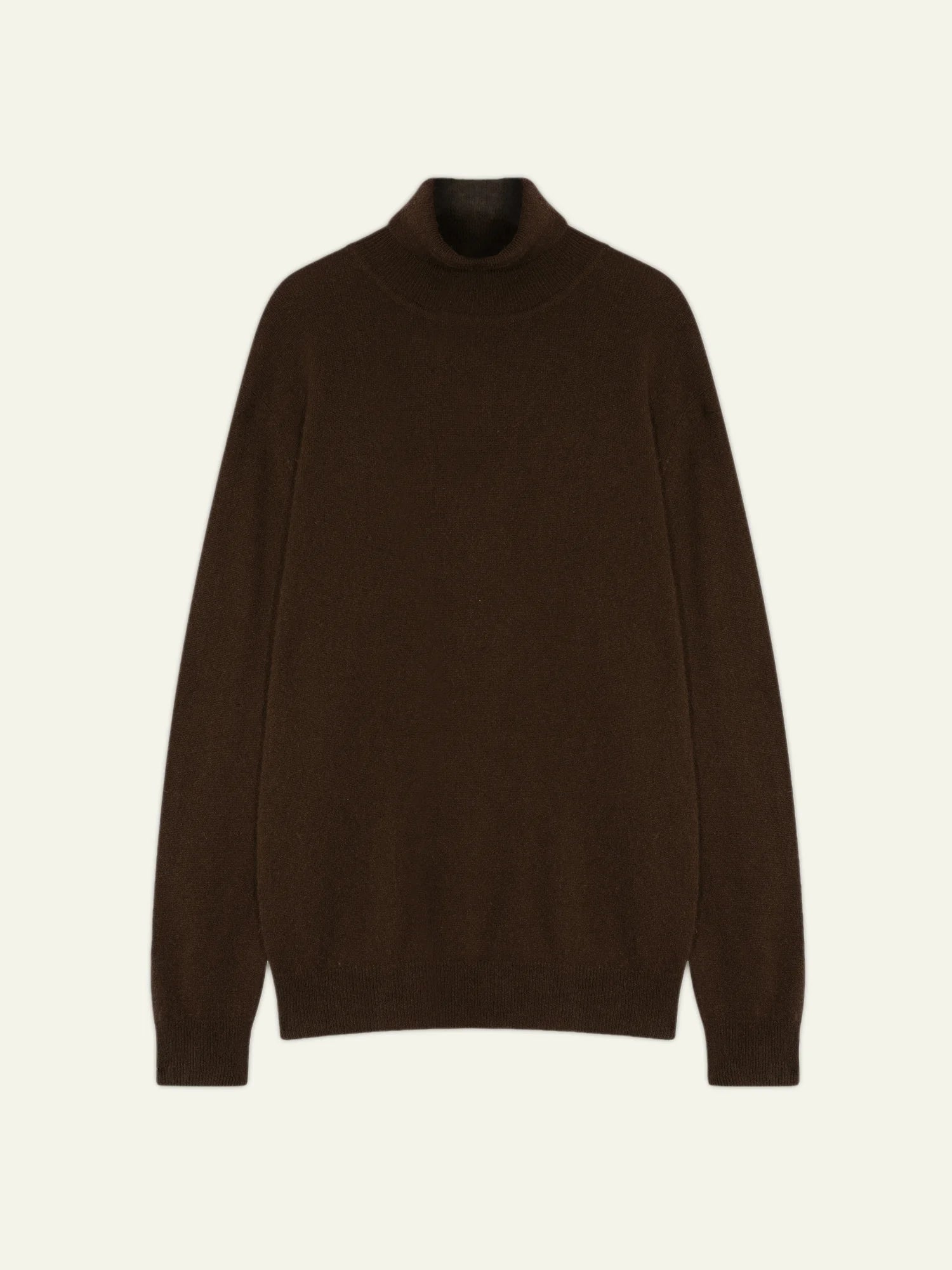 BANGE pull col roulé choco