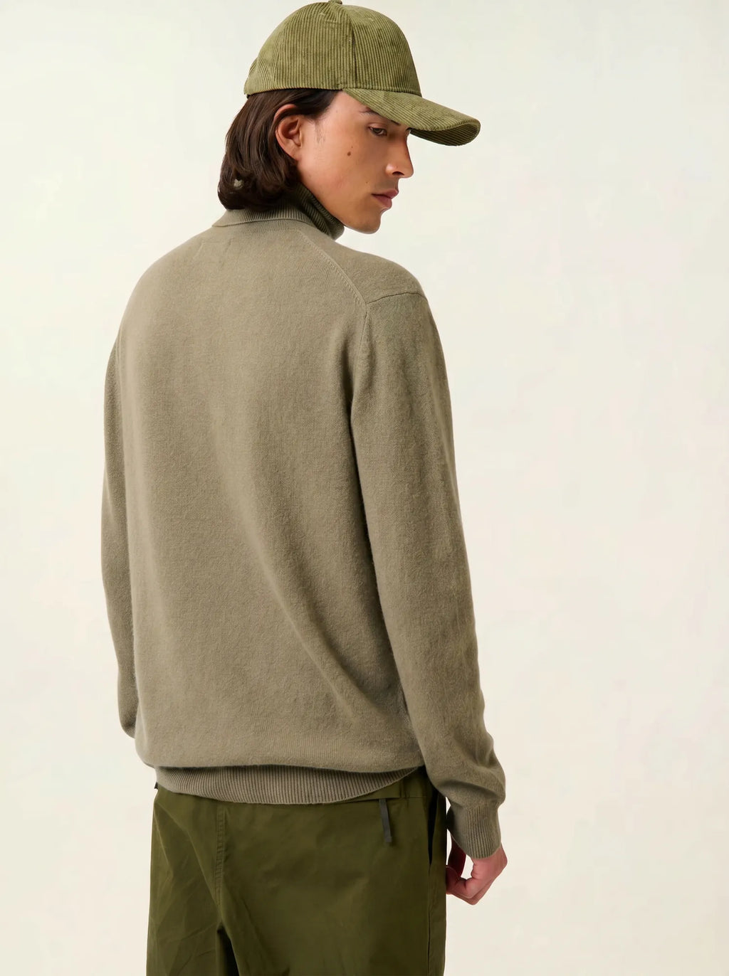 BANGE pull col roulé army