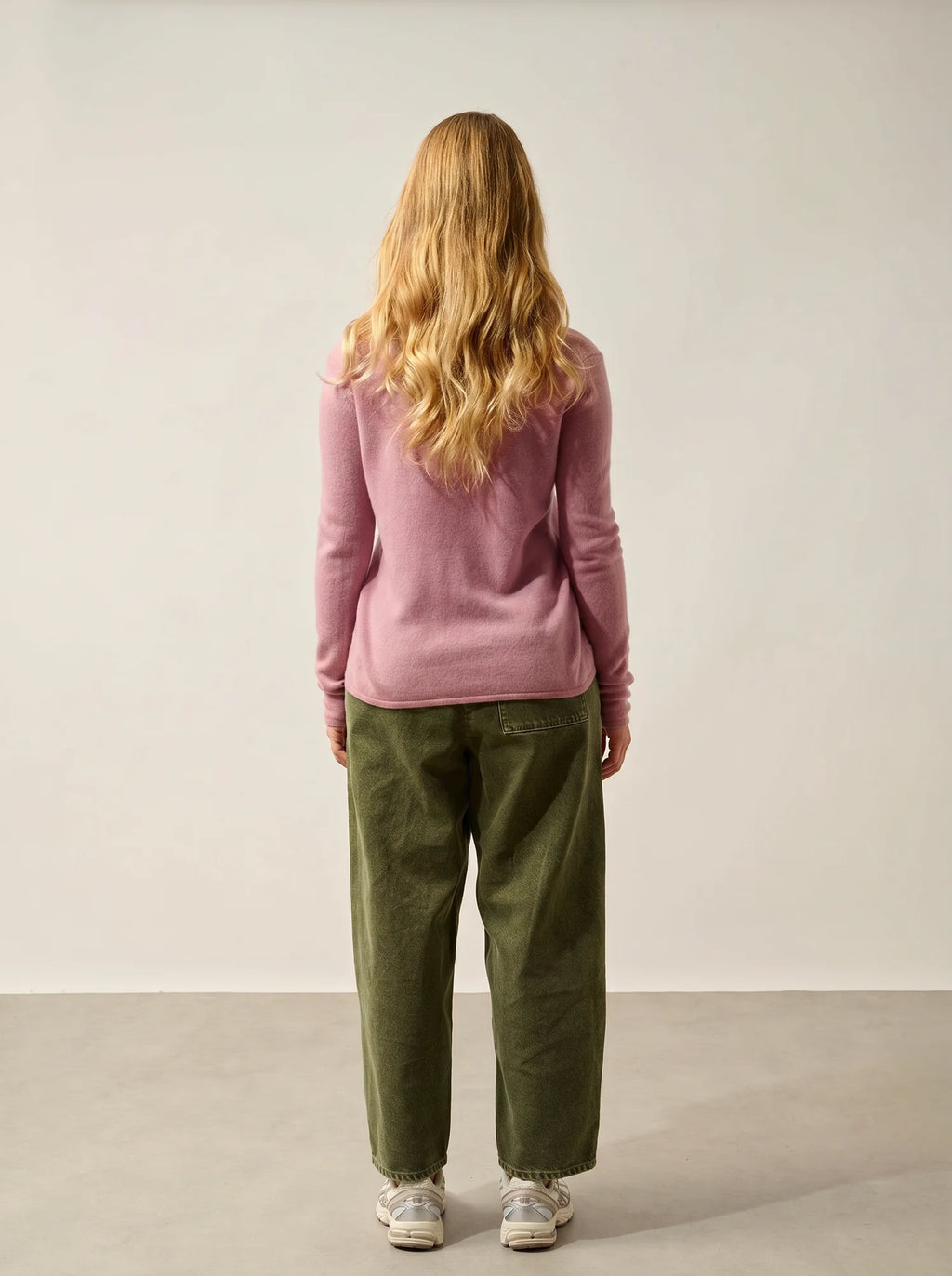 CHALAIS Strickjacke V-Ausschnitt Rosenholz