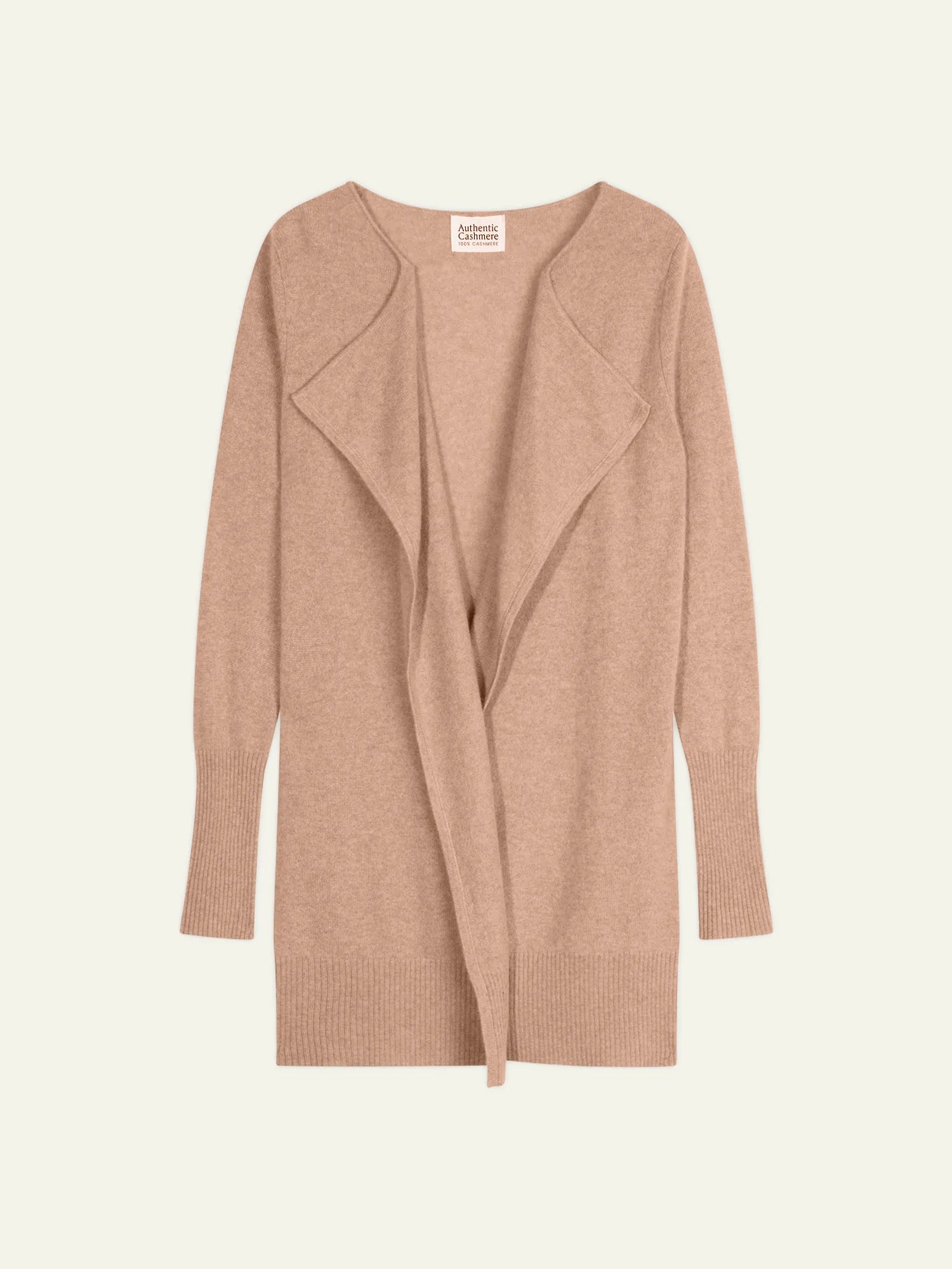 CHÉSERY veste longue camel chiné