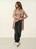 CHÉSERY veste longue camel chiné