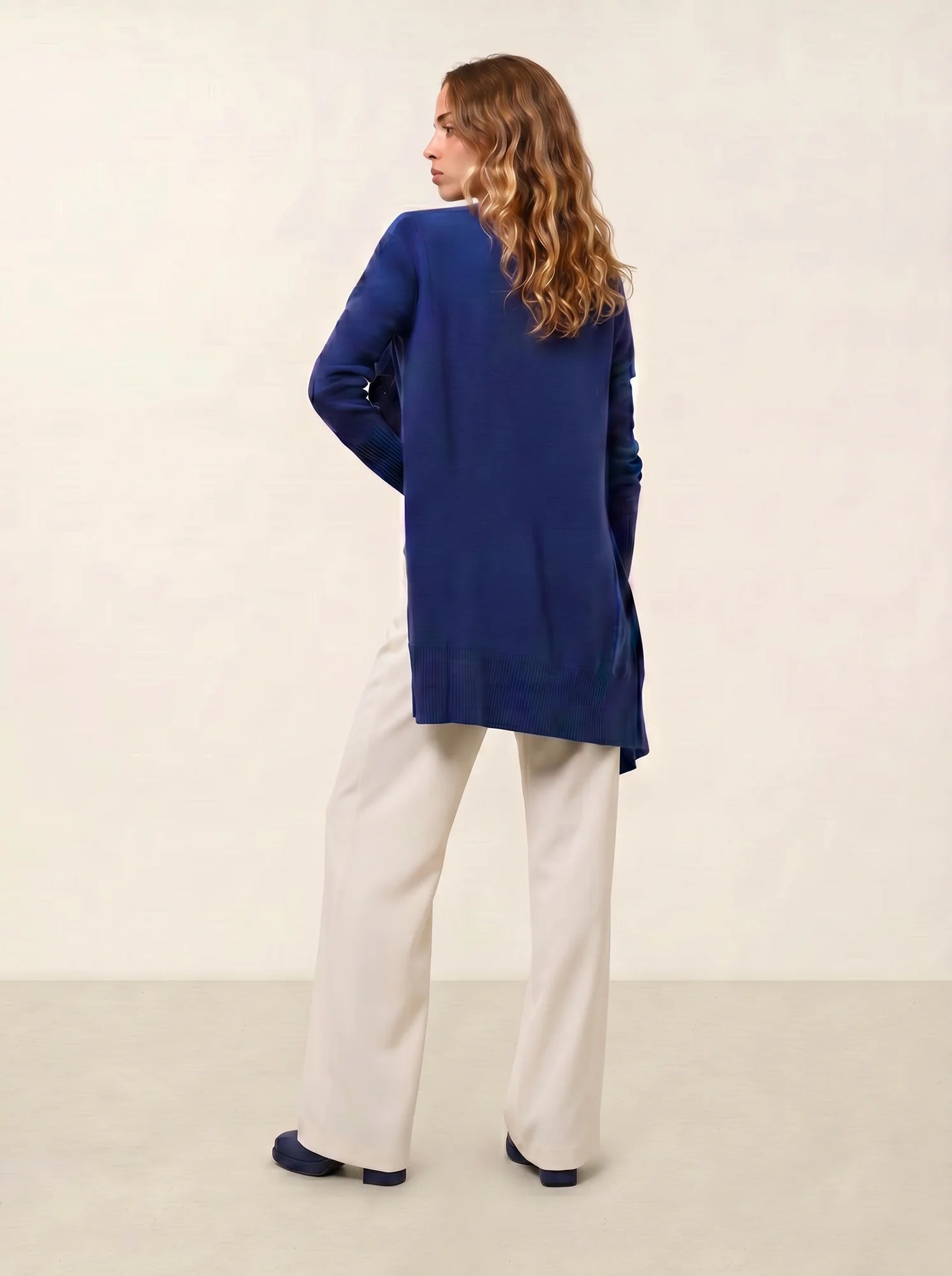 CHÉSERY veste longue outremer