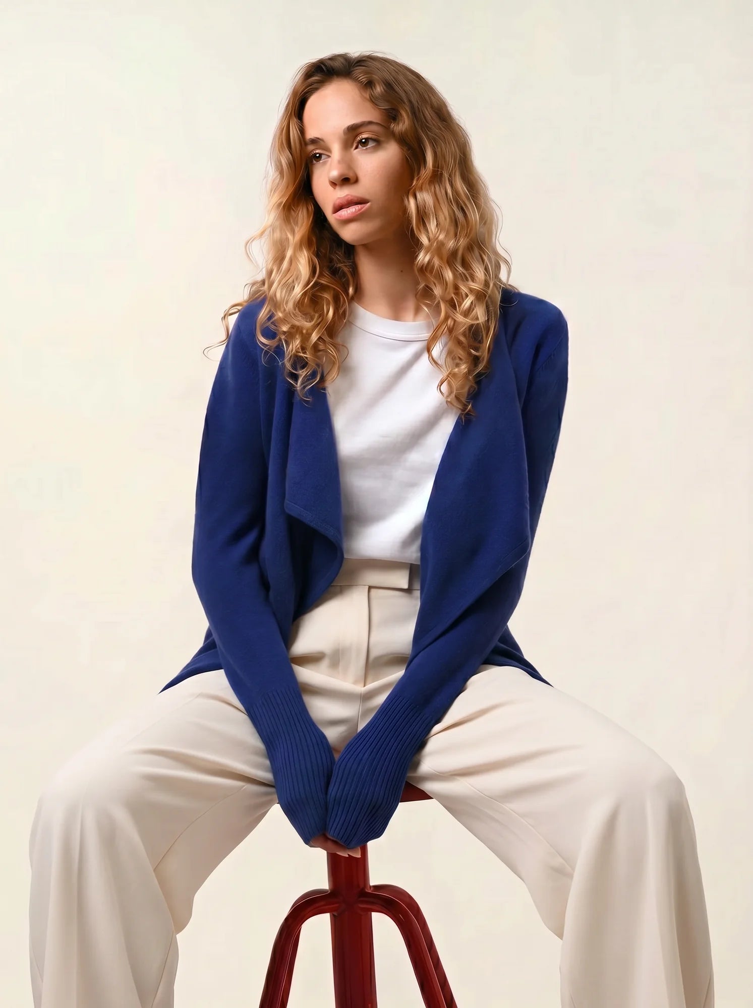 CHÉSERY veste longue outremer