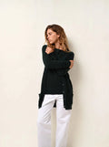 CIMET cardigan col V cyprès