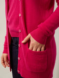 CIMET Strickjacke V-Ausschnitt Fuchsia