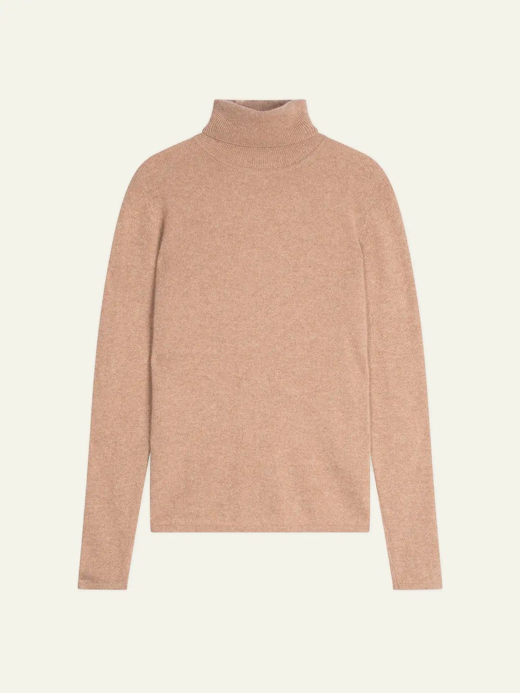 BISE pull col roulé camel chiné