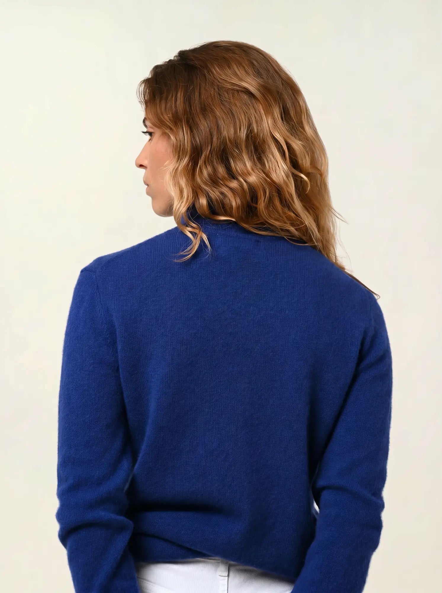 BISE pull col roulé outremer