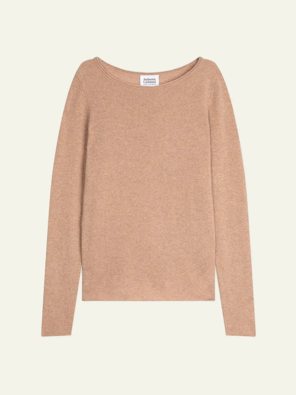 CRIOU pull col bateau camel chiné
