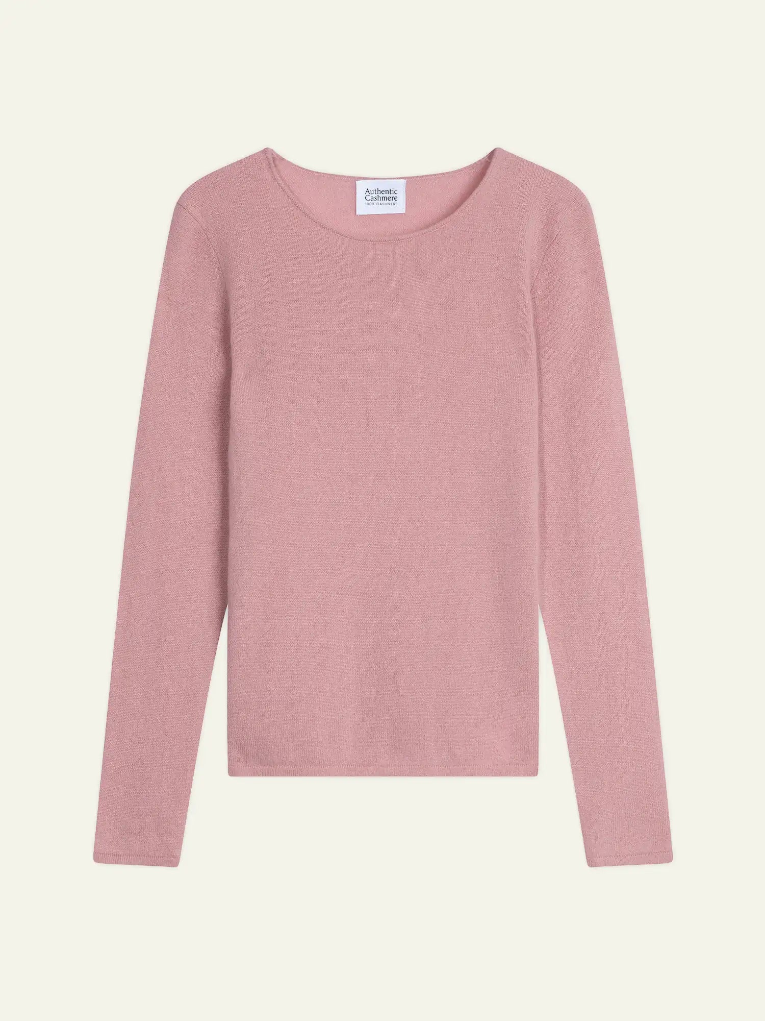 CRIOU Pullover U-Boot-Ausschnitt Rosenholz