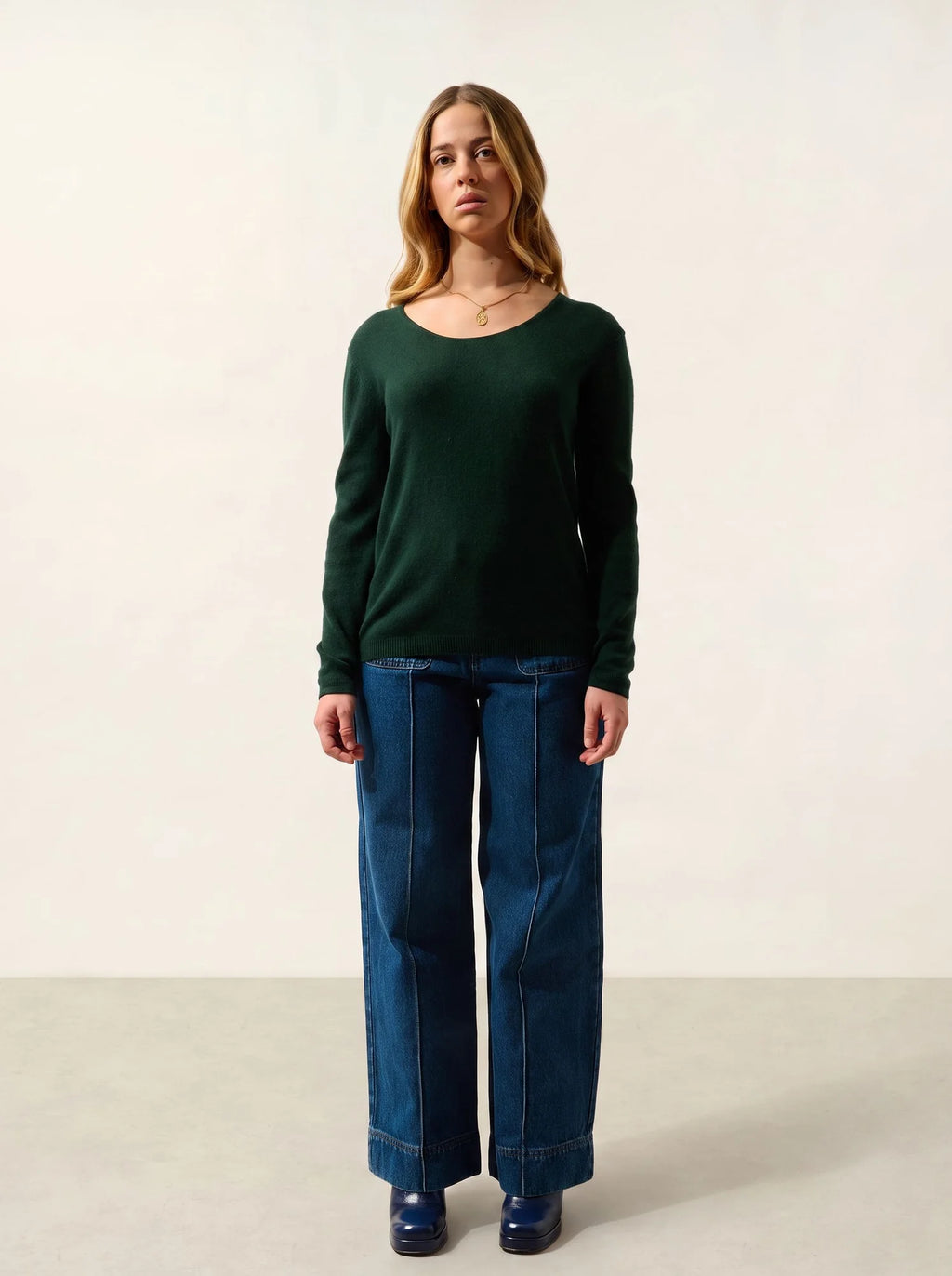 LANFON sweater crew neck cypress