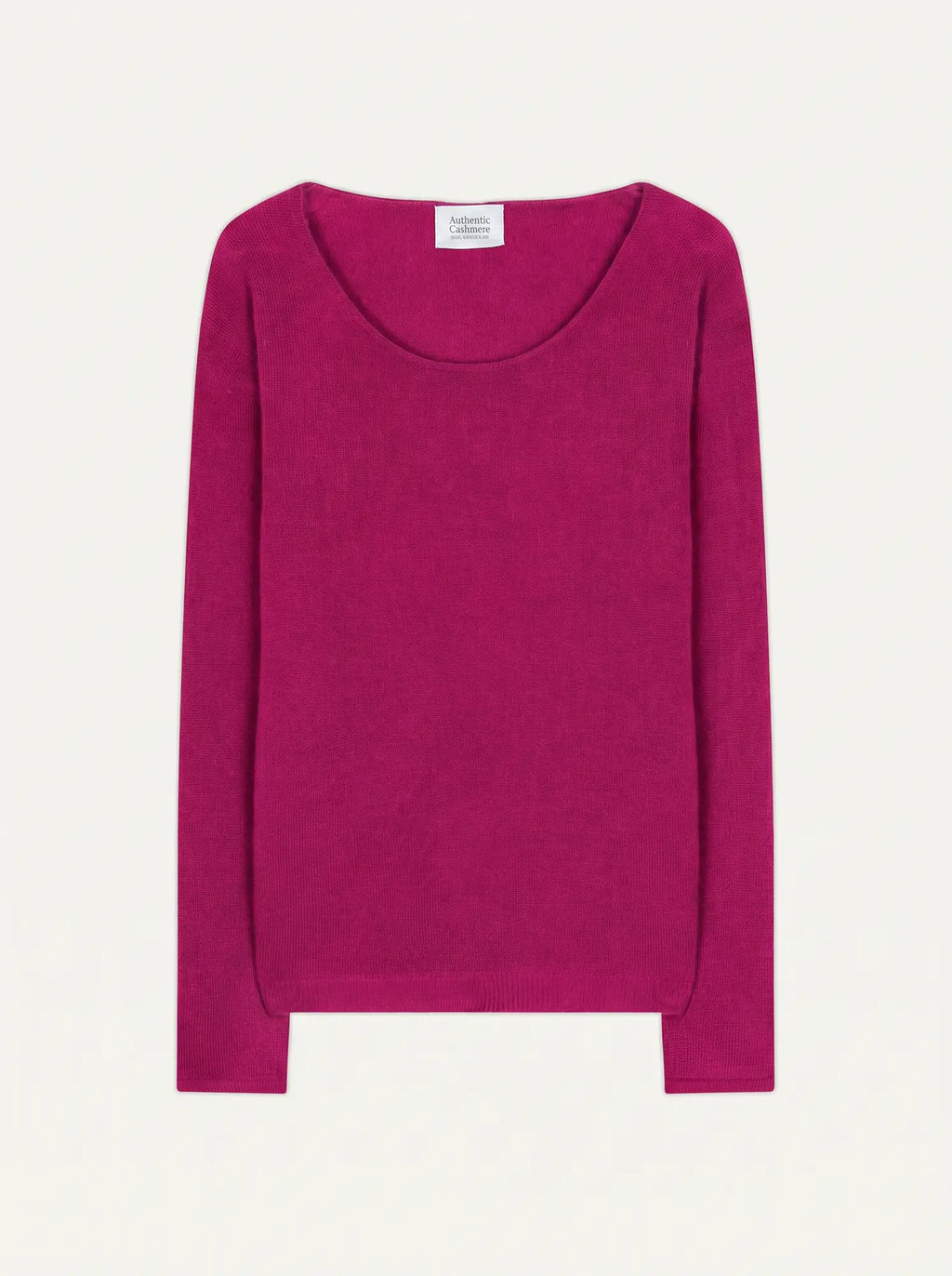 LANFON pullover rundhalsausschnitt fuchsia