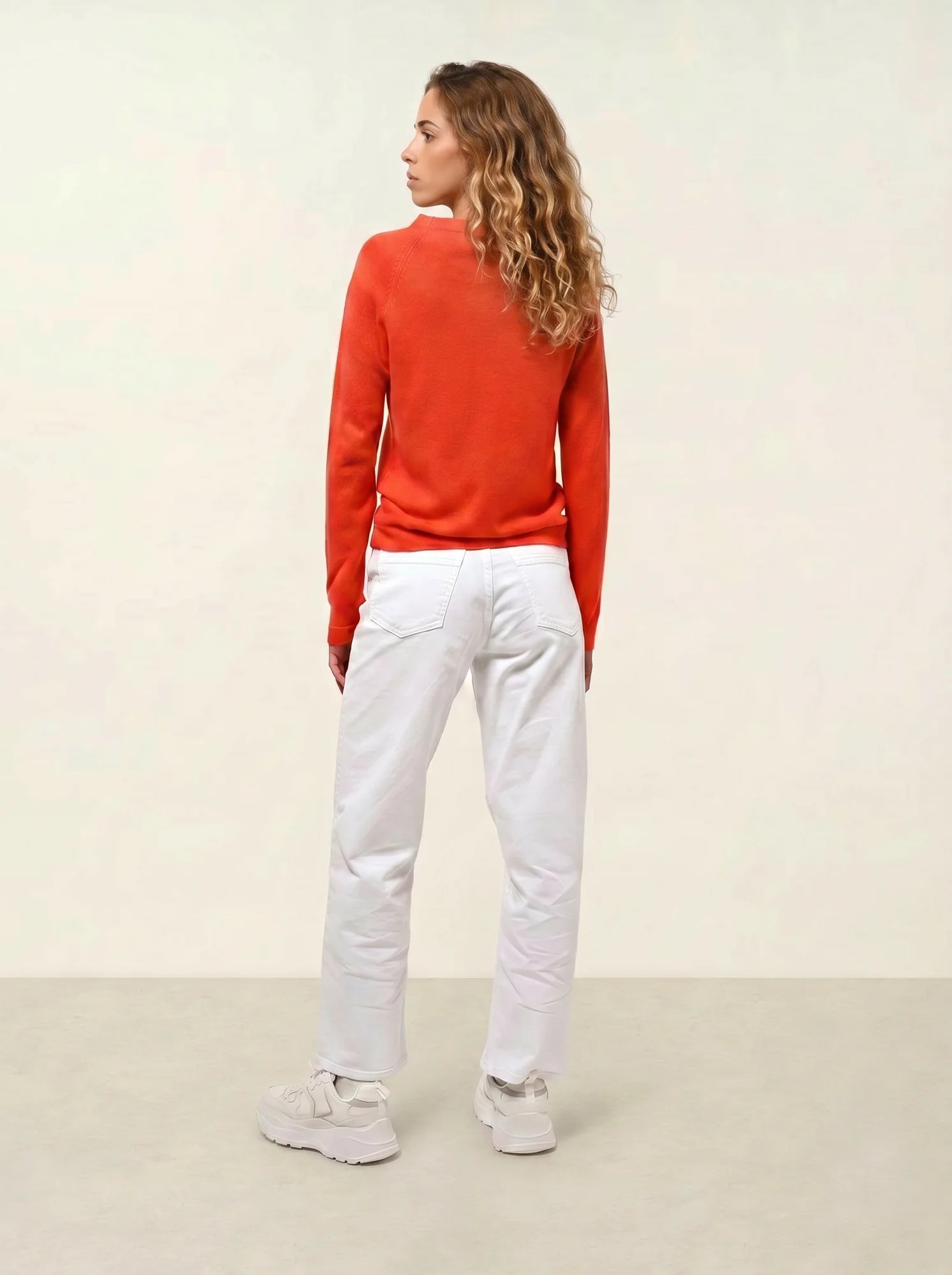 ECRIN Pullover Rundhalsausschnitt Orange