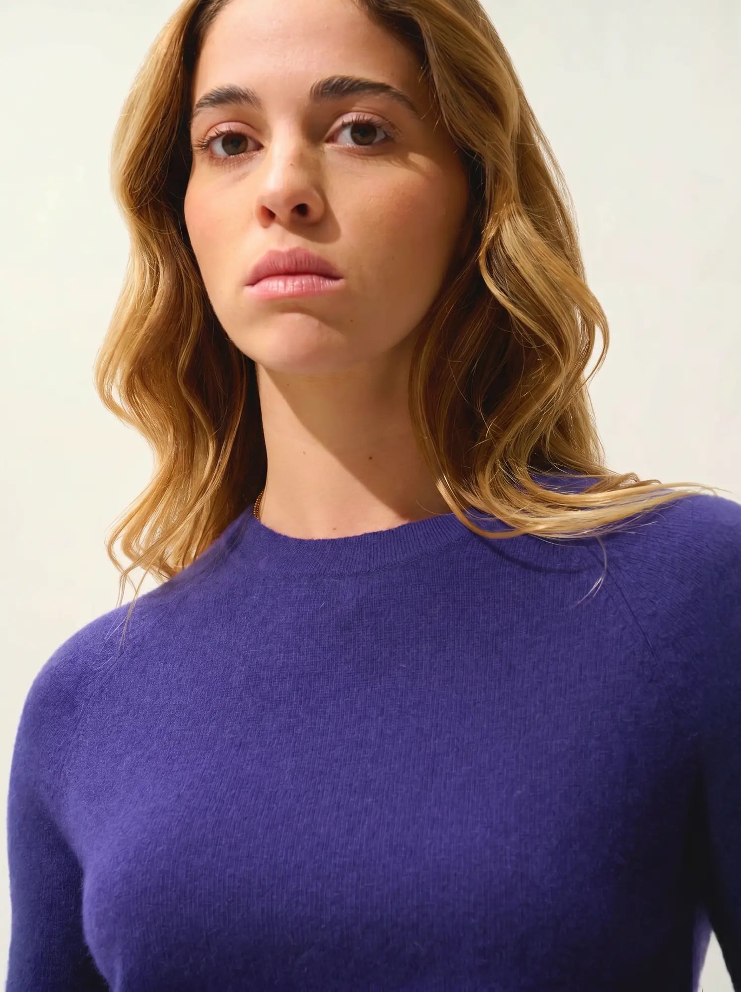 ECRIN Pullover Rundhalsausschnitt Violett