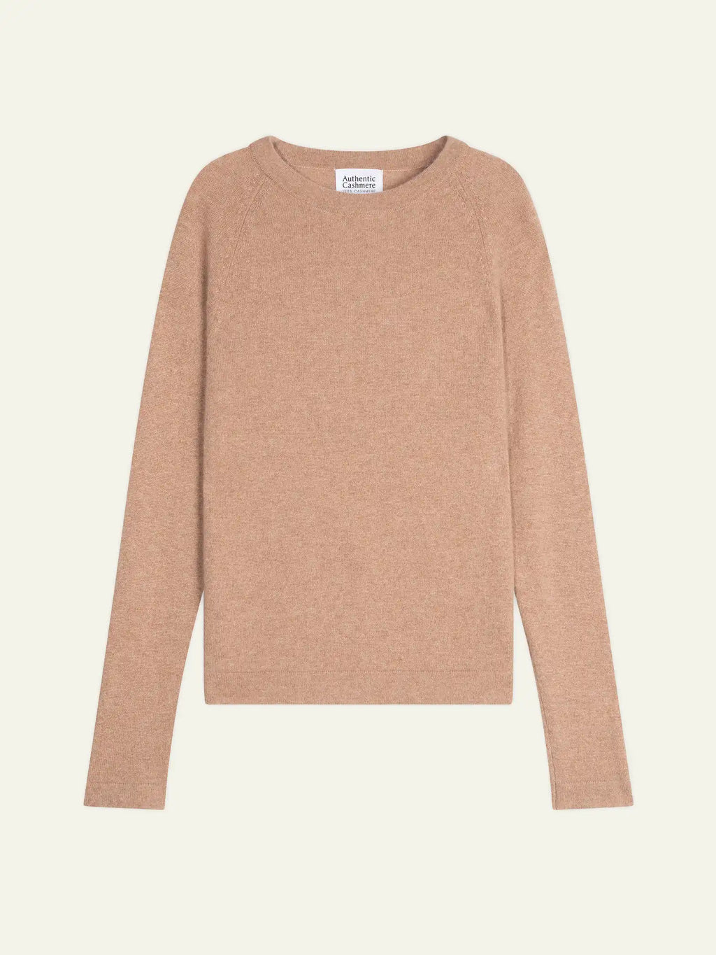 ECRIN pull col rond camel chiné