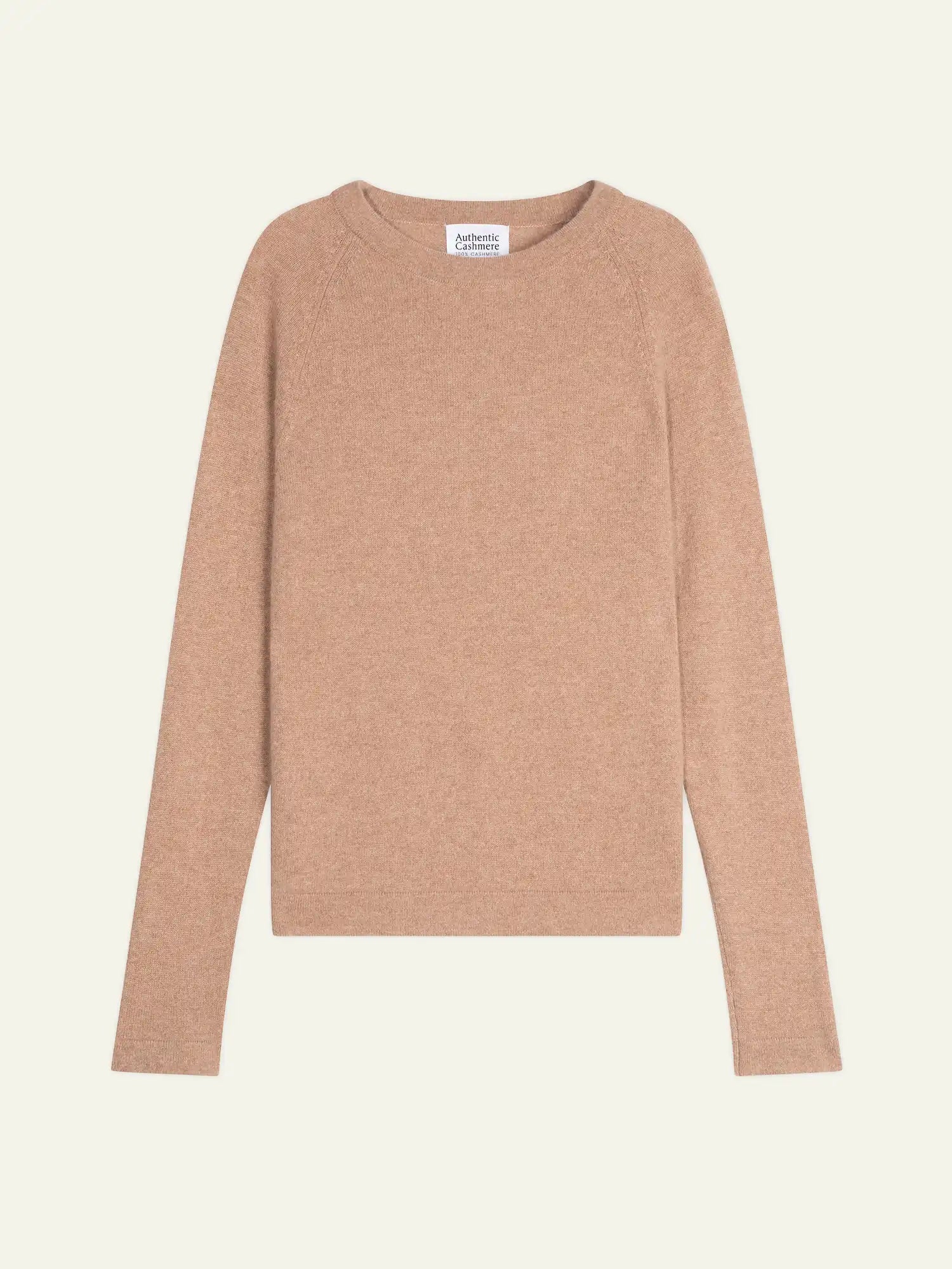 ECRIN pull col rond camel chiné