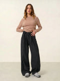 ECRIN pull col rond camel chiné