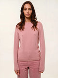 ECRIN Pull Col Rond Bois de Rose