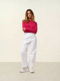 ECRIN pull col rond fuchsia