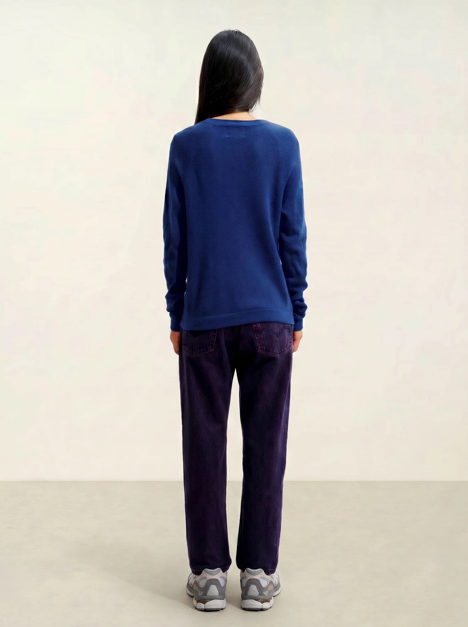 ECRIN pull col rond outremer