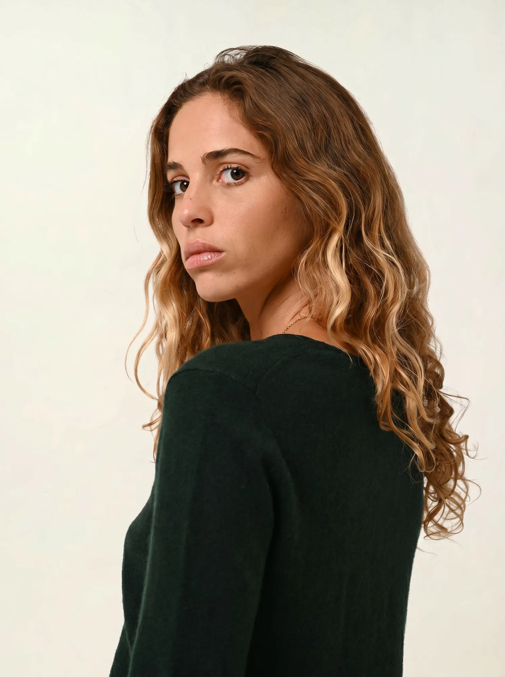 EPÉNA Pullover Rundhalsausschnitt Zypressengrün