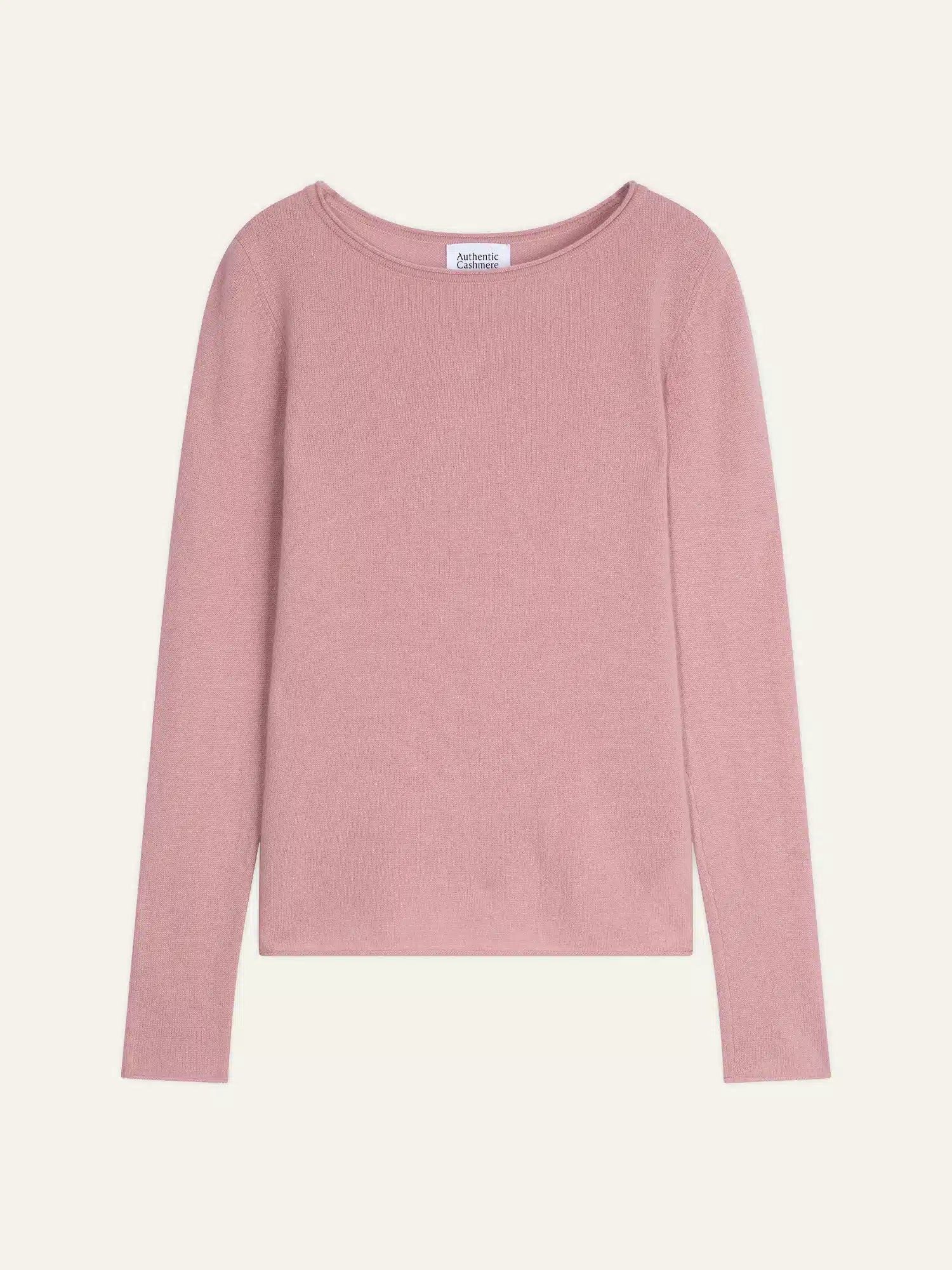 EPÉNA Pullover Rundhalsausschnitt Rosenholz