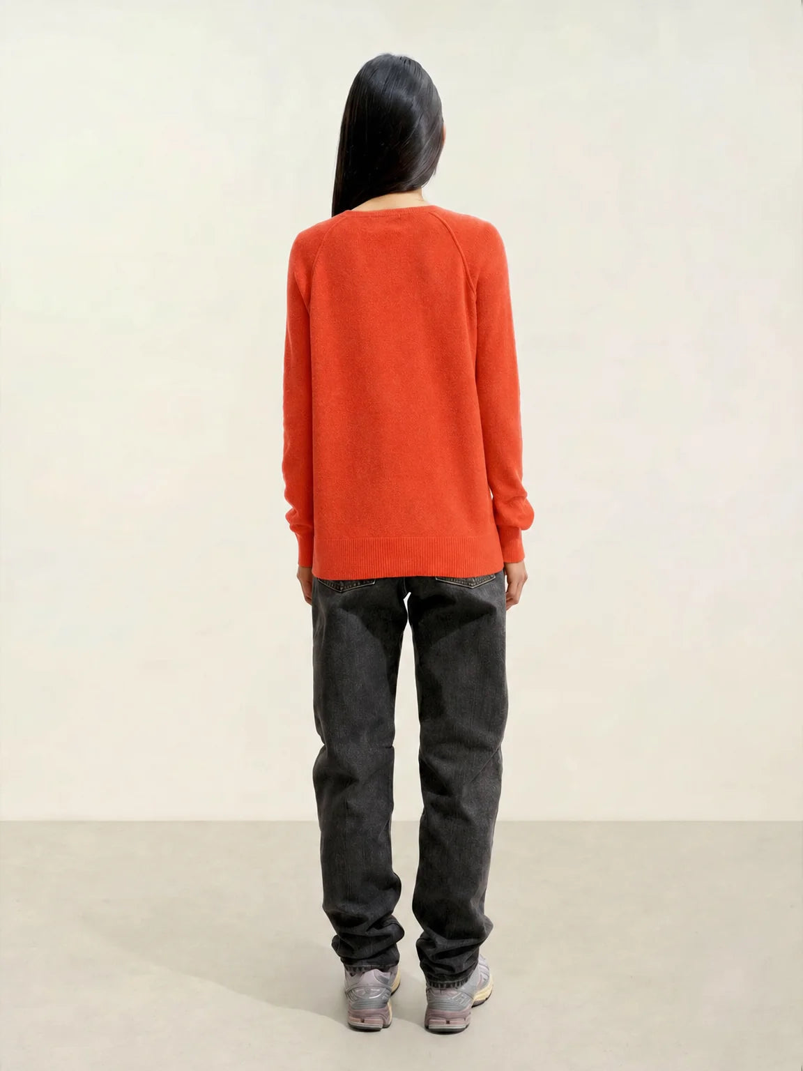 ETRET Sweater Crew Neck Orange