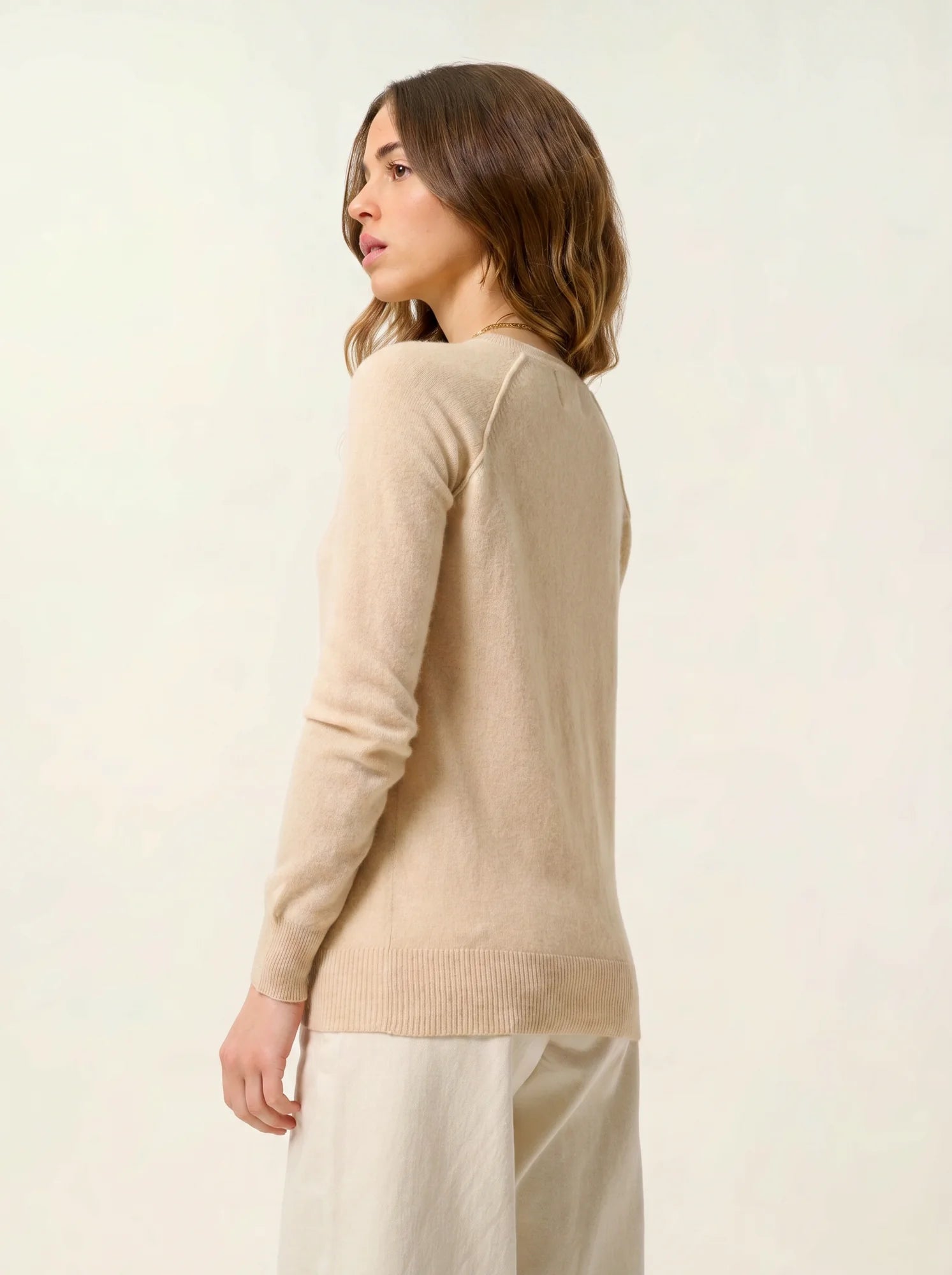ETRET pull col rond sable