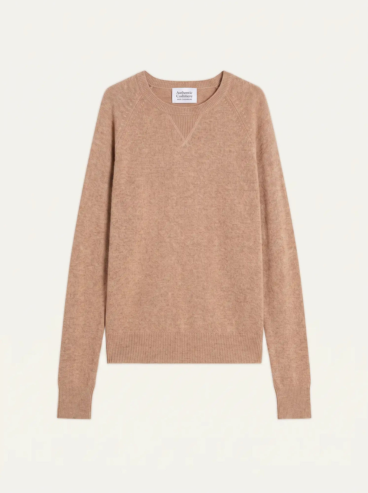 ETRET Sweater Crew Neck Heather Camel