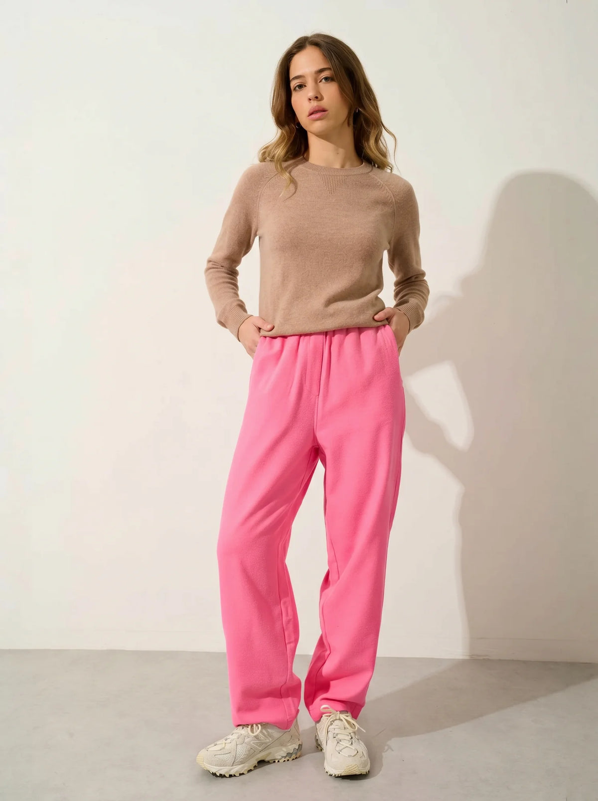 ETRET Sweater Crew Neck Heather Camel