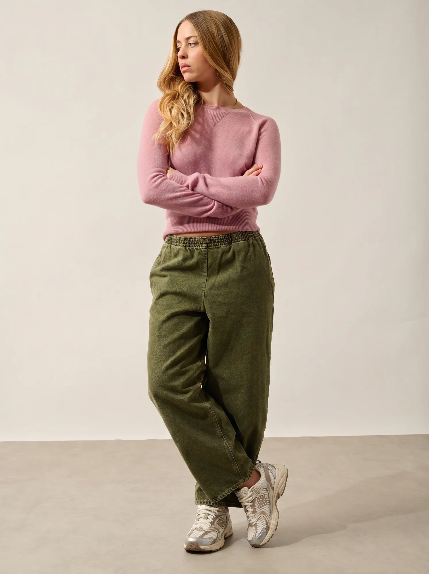 ETRET sweater crew neck rosewood