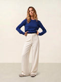 ETRET pull col rond outremer