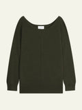 FARAUT Sweater Boat Neck Khaki