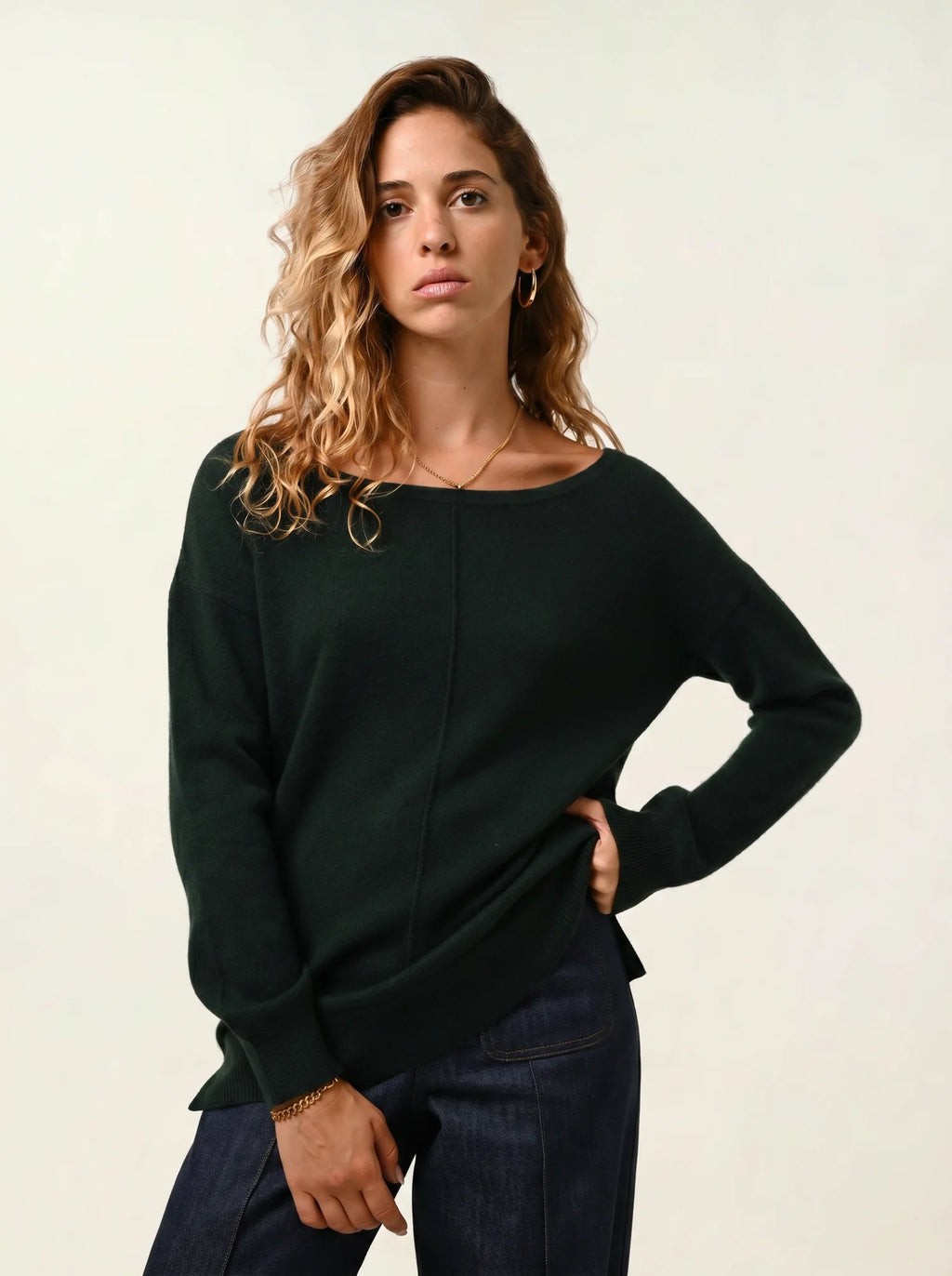 FARAUT sweater boat neck cypress