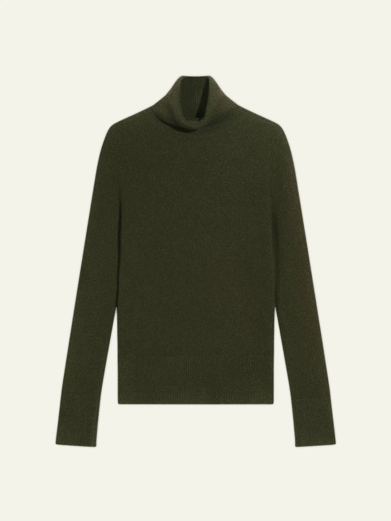 FORNET pull col roulé kaki
