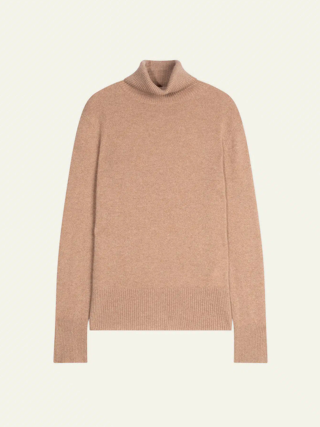 FORNET pull col roulé camel chiné