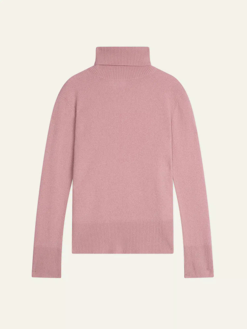 FORNET Pull Col Roulé Bois de Rose