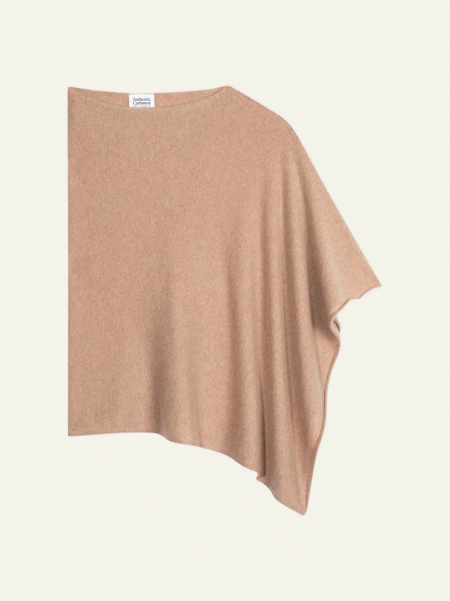 CARRA poncho camel chiné