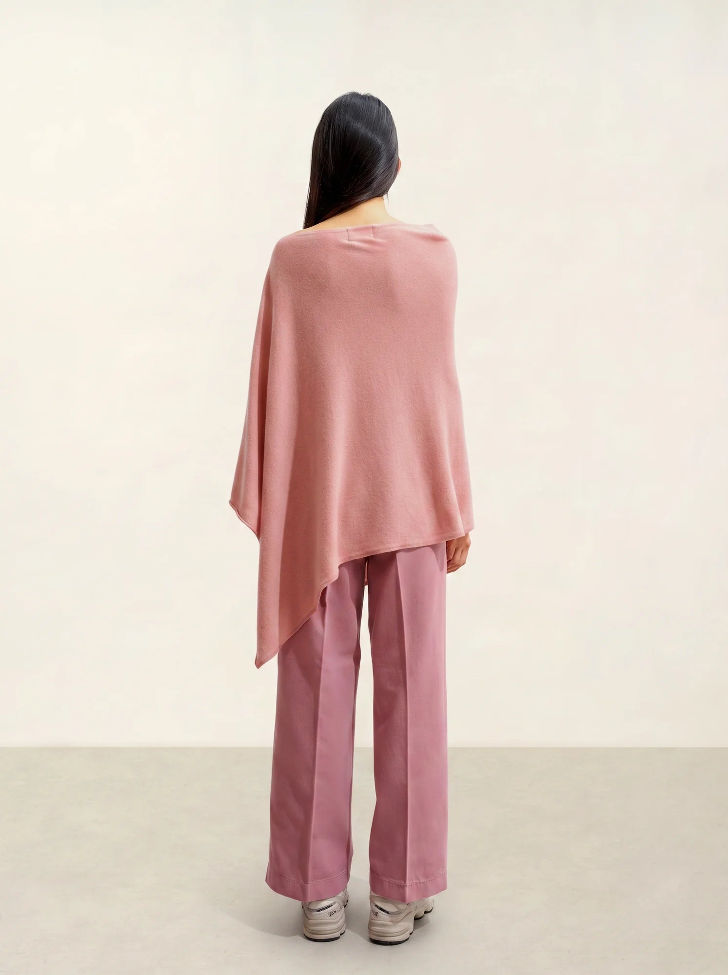 CARRA poncho bois de rose